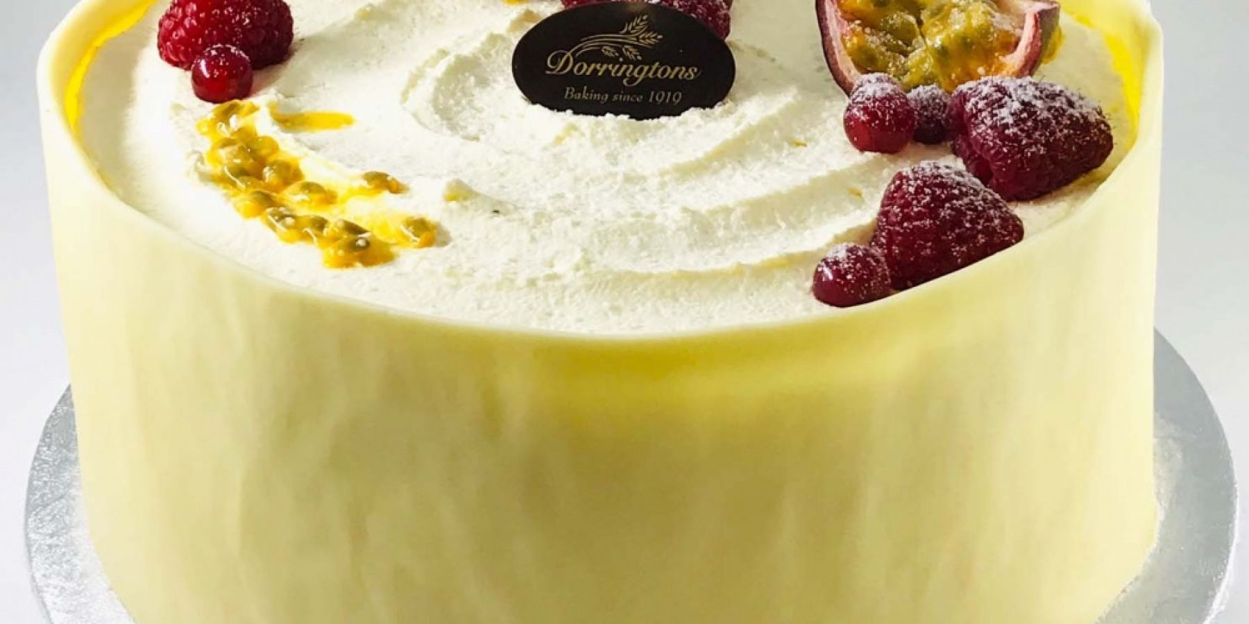 Fresh Cream Passionfruit Raspberry Gateau 12 Slice Fresh Cream Passionfruit Raspberry Gateau 12 Slice