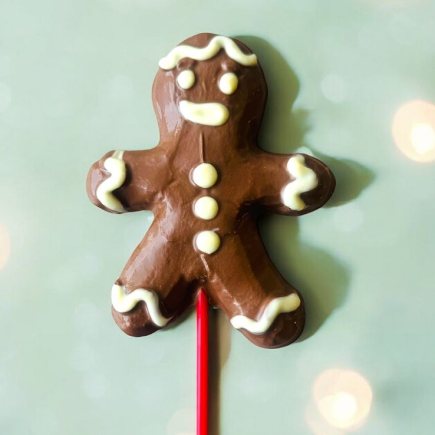 Gingerbread Man Belgian Milk Chocolate Lolly Gingerbread Man Belgian Milk Chocolate Lolly