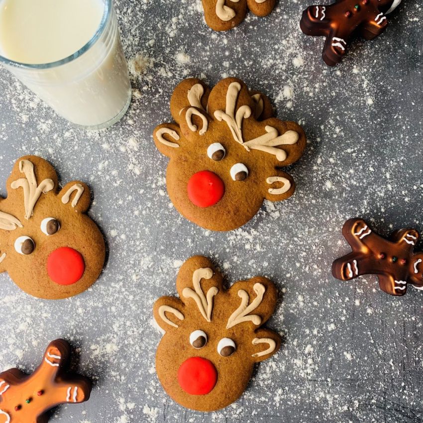 Rudolph Gingerbread Biscuits