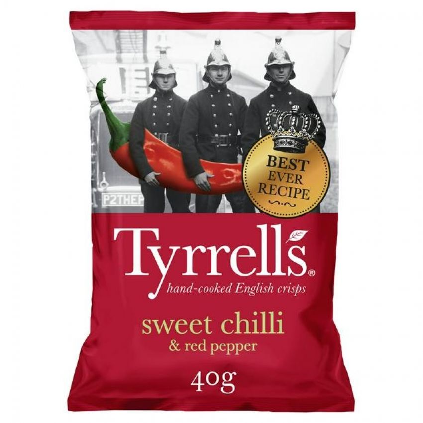 Tyrrell's Sweet Chilli & Red Pepper Crisps 40g