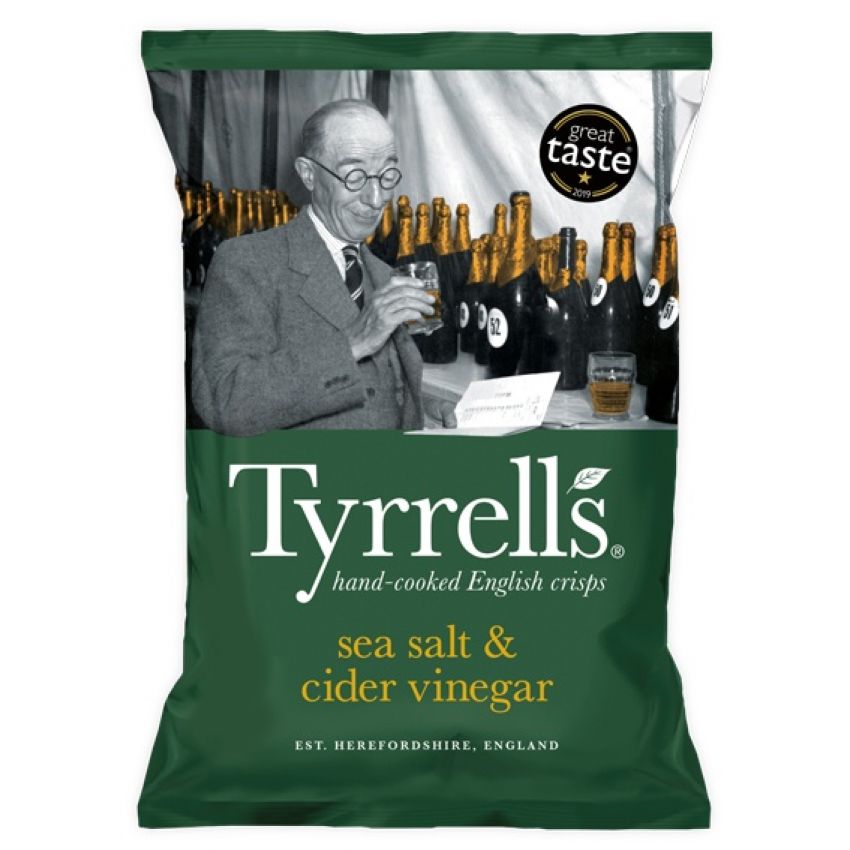 Tyrrell's Sea Salt & Cider Vinegar Crisps 40g
