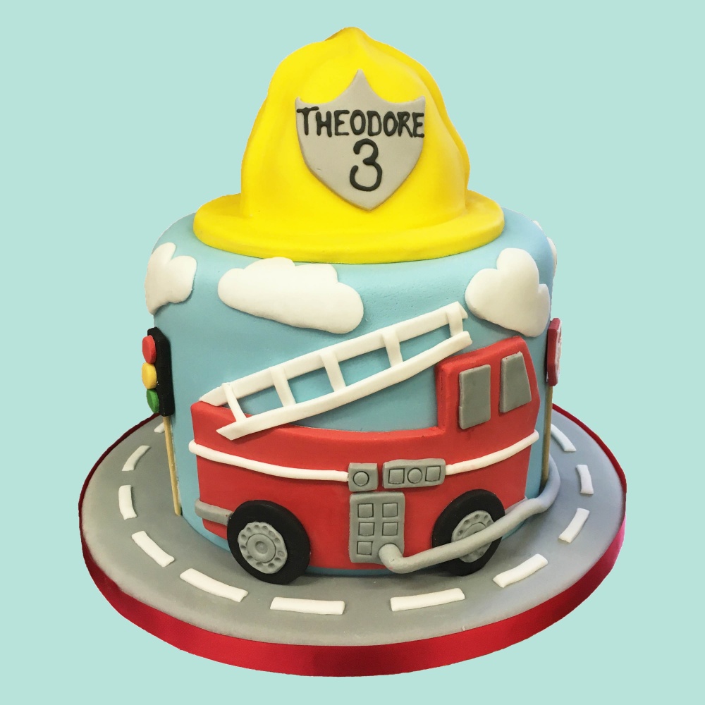 Fire truck birthday cake - The Great British Bake Off | The Great British  Bake Off